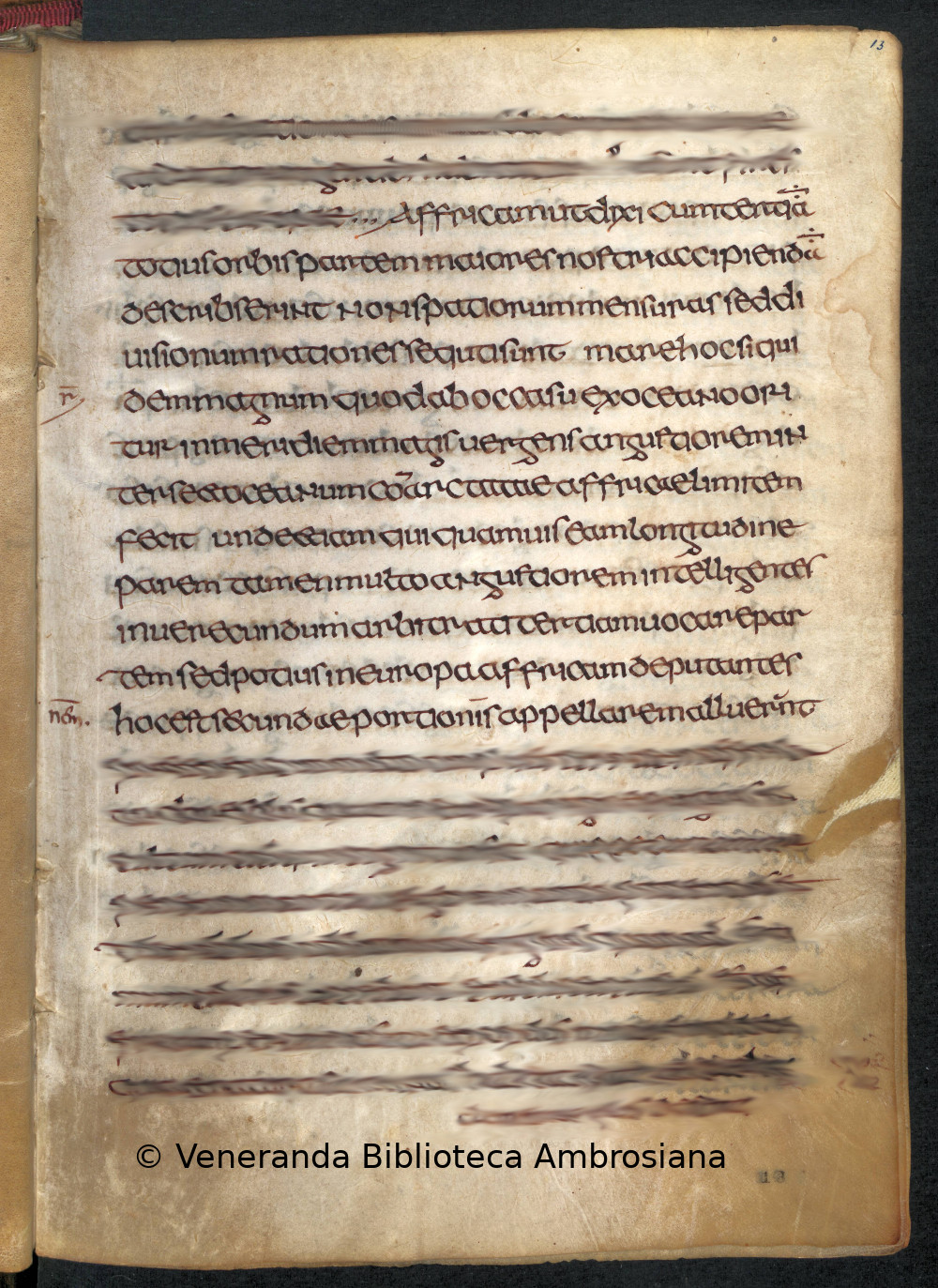 Folio 13r of MS Ambr. D 23 sup.