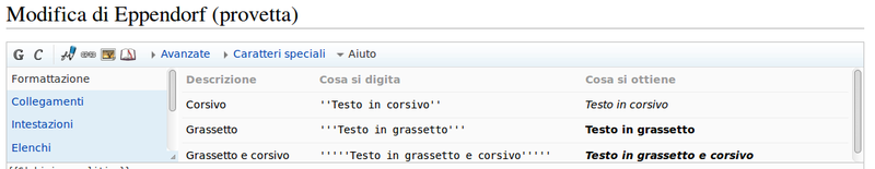 Wikipedia codici, aperto