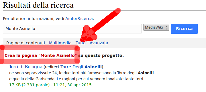 Crea nuova pagina