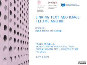 Workshop IIIF VeDPH Summer Camp 2020