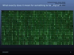 A slide from Meister's presentation